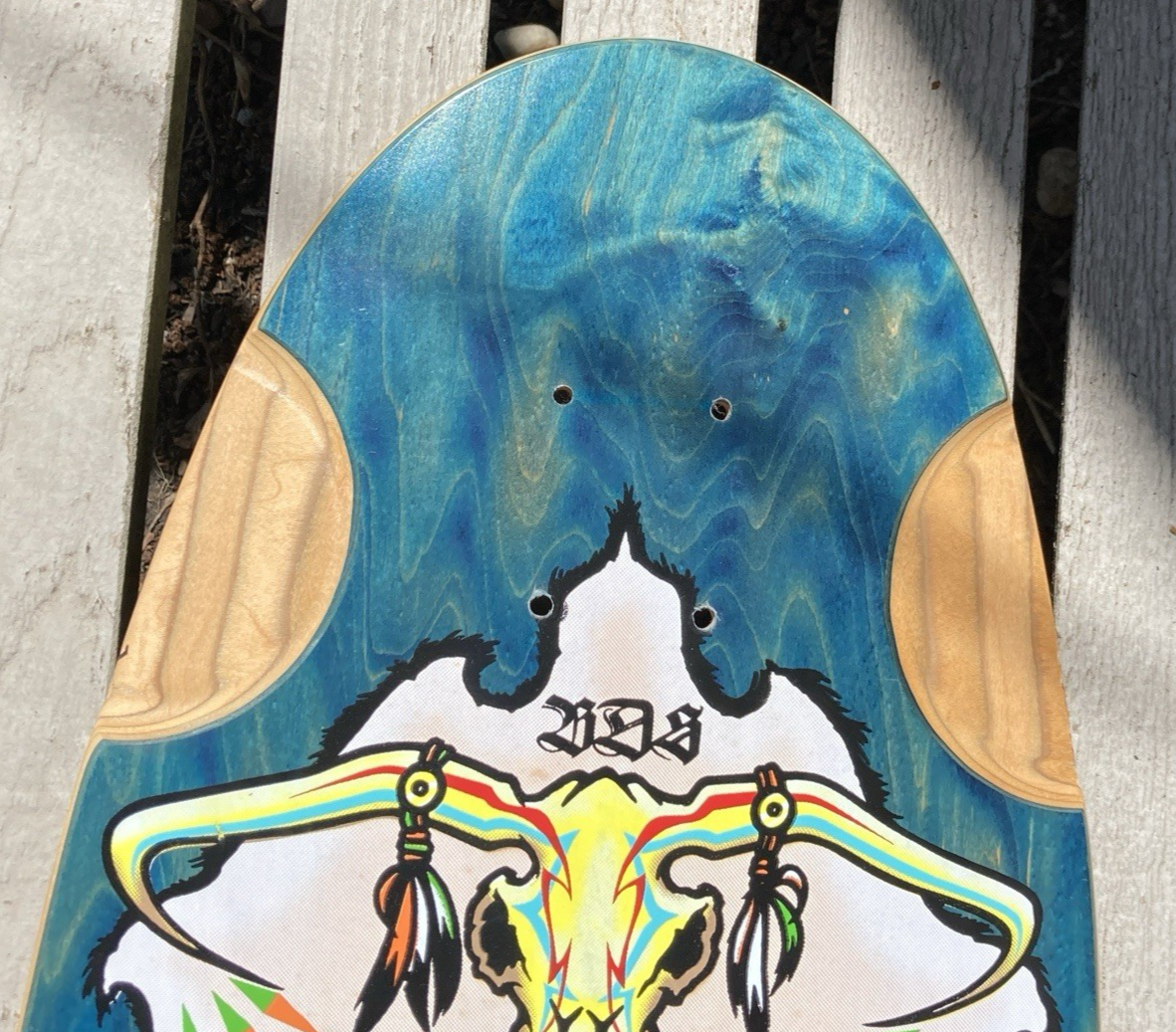 Signed Wes Humpston Bull Dog Skates Skateboard Deck BDS Dogtown