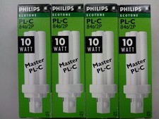 4 x żarówka 10W 2 Pin G24d-1 Biax 4000K Philips Master PLC Ecotone Lampa 600lm 840