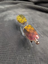 Gucci Sunglasses GG1278S Reflective Pink Mirror GG Logo Semi Rimless