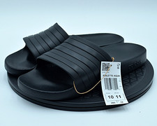 Adidas Adilette Aqua Slides Men's 11 Core Black Slippers Shoes F35550 NIB
