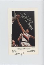 1979-80 Portland Trailblazers Police Mychal Thompson #43 0a2