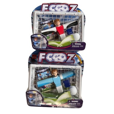 2x Goliath FOOOZ Challenge Desk Game Figures Red & Blue -Soccer Unplug NOS Set