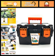 Bicycle Cleaning Kit - Chain Scrubber, Brushes, Degreaser  Lubricant Set
