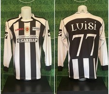 Maglia ASCOLI calcio MATCH WORN ISSUED Legea 2008 2009 77 LUISI + COA Bolaffi