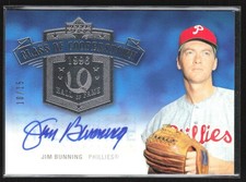 Jim Bunning 2005 Upper Deck Class of Cooperstown Silver Auto /15 #CC-JB2