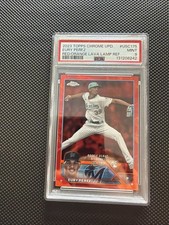Eury Perez Topps Chrome Update Red/Orange Lava Lamp 06/10 Rookie Card RC PSA 9. rookie card picture