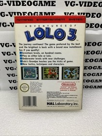 ADVENTURES OF LOLO 3 NES NINTENDO - Usato OTTIMO COMPLETO