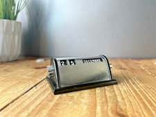 ANTIQUE ART DECO CHROME BAKELITE FRENCH LANGUAGE PERPETUAL OFFICE DESK CALENDAR