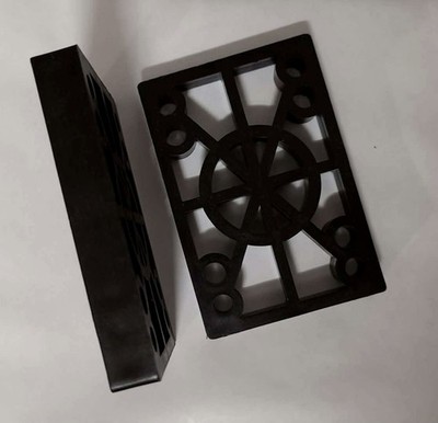 FLAT RISERS RISERPADS 1/2'' Black (2 Stück) 12,7 mm - Street Oldschool Cruiser