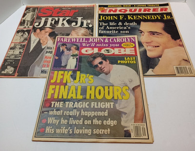 JFK John F Kennedy Jr. Memorial Gossip Magazines 1999 Lot Of 3