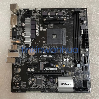 For Asrock X370M-HDV Socket AM4 DDR4 Micro ATX Motherboard *yt