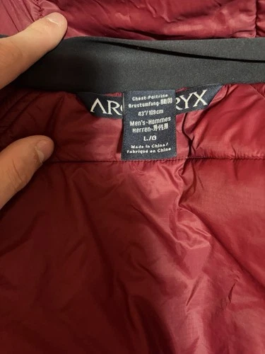 Arc'teryx Men's L Orange Kappa Hoodie Puffer Jacket Zip N70p GORE-TEX Infinium image 5