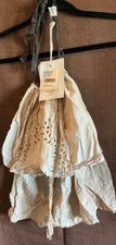 Magnolia Pearl Sinclair Jabot in Cotton Eylet in Tea dyed, OS
