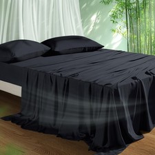 Cooling Sheets Set Cal King Size, Viscose Derived from Bamboo for Hot Sleepe...