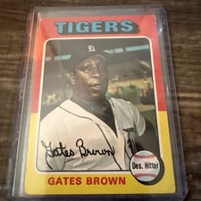 1975  TOPPS#371  GATES BROWN  TIGERS