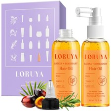 Hair Growth Oil Spray for Women: Natural Hair Growth Serum Women with Rosemar...