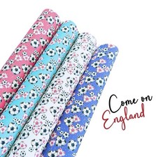 4 Piece printed Canvas Fabric Set  Fiver Set A4 World Cup Footballs