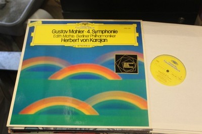 Gustav Mahler Symphony #4 Edith Mathis  von Karajan Deutsche Gram sample copy NM