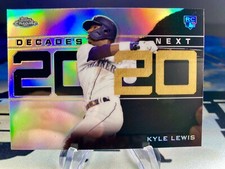 2020 Kyle Lewis Topps Chrome Decade's Next Rookie Card #DNC-19 Seattle Mariners. rookie card picture