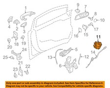 FORD OEM 11-19 Fiesta Front Door Lock Hardware-Latch AE8Z5421812A