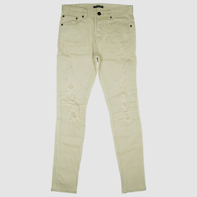 Cayler & Sons Men's Jeans Pants Stretch Slim Skinny 46 S W30 L32 Beige Used Look