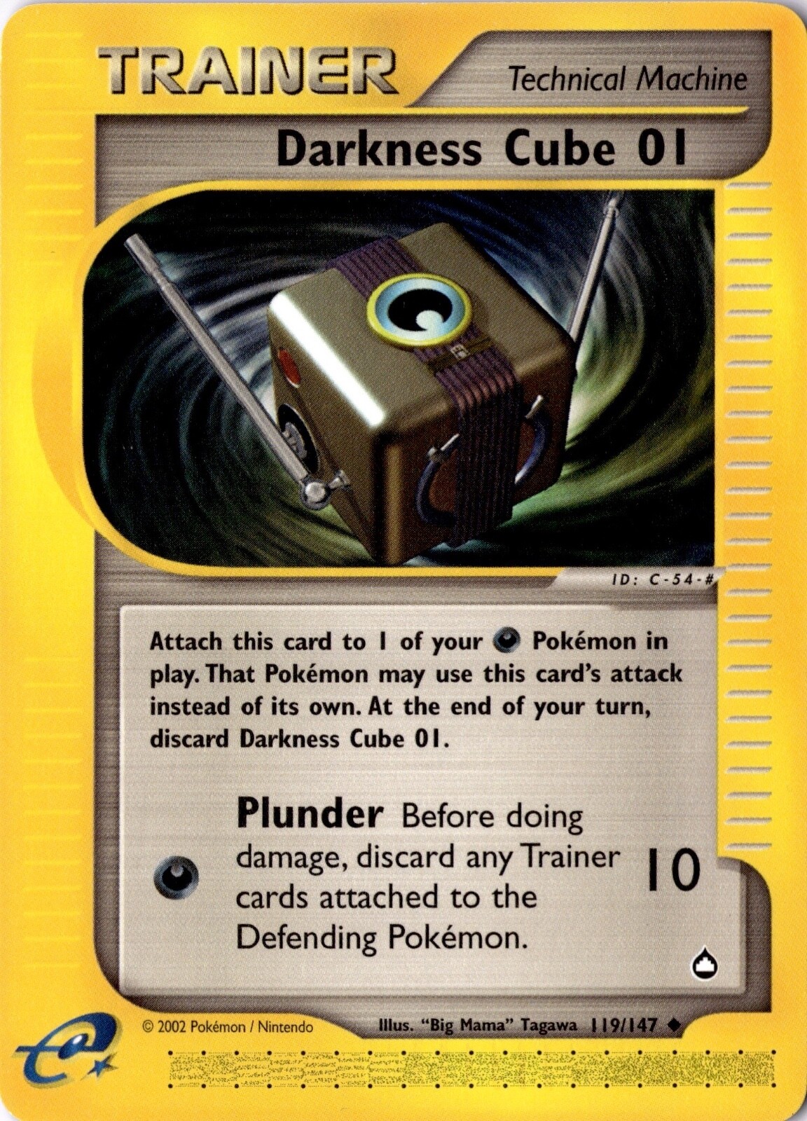 Darkness Cube 01 119/147 - Aquapolis - Pokemon - NM