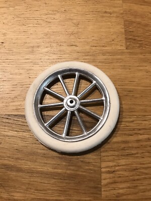 Roue 10 Barreaux Jante 54mm Pour Voiture Tôle Carette 22cm - Neuve