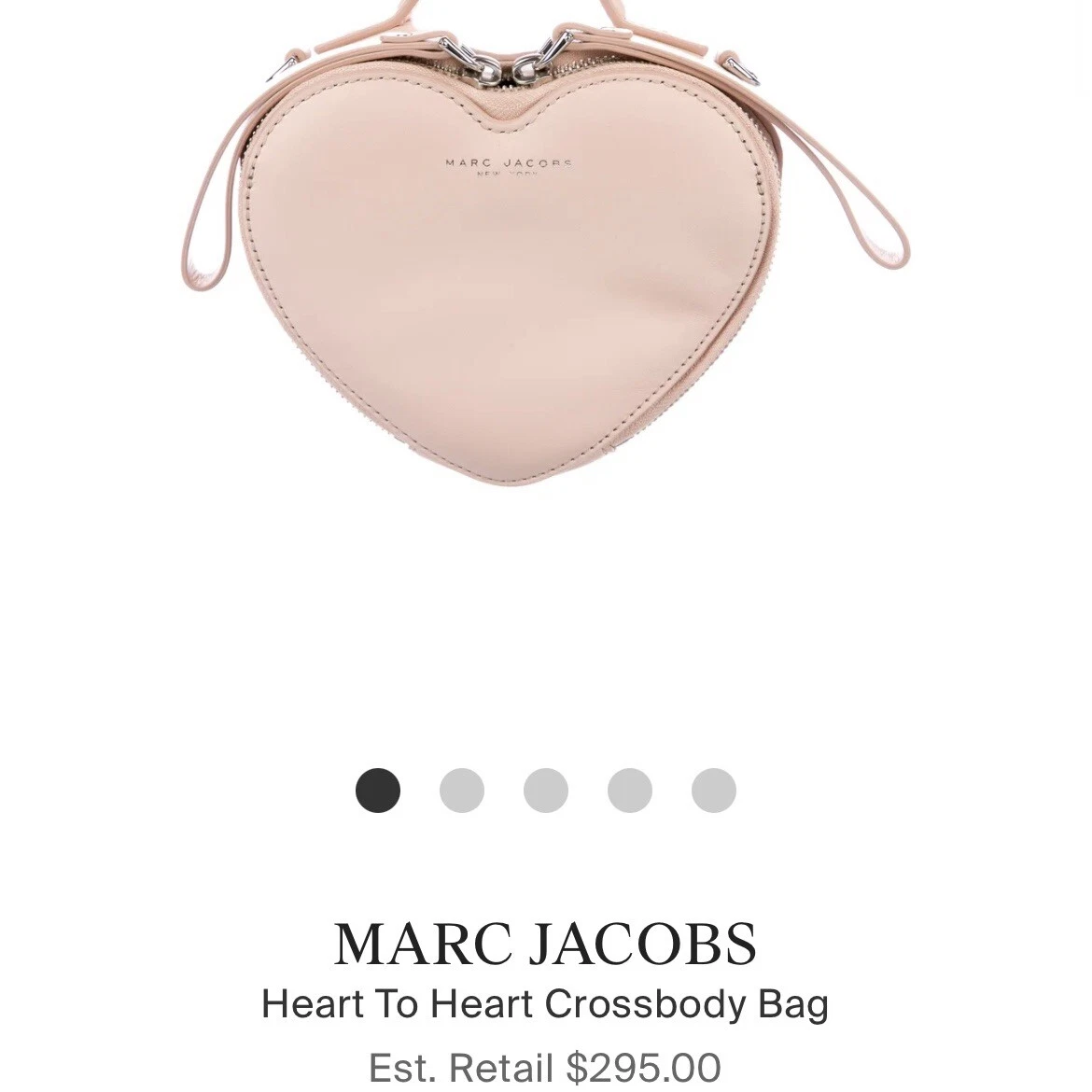 Marc Jacobs, Bags, Marc Jacobs Heart To Heart Crossbody Bag With Dust Bag