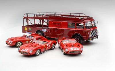 Exoto 43 | 1957 MILLE MIGLIA GIFT SET | Bartoletti 642 Scuderia Ferrari