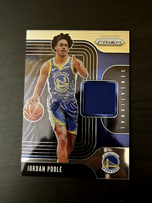 Jordan Poole 2019-20 Prizm Sensational Swatches Rookie Jersey #SS-JPL Relic RC