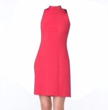 Chaps by Ralph Lauren Petite Rose Coral Pink Jacquard Sheath Dress 6P 8P 10P