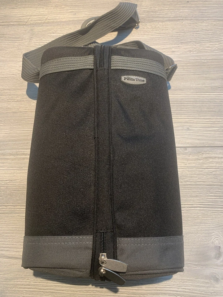 Portador de vino Picnic Time negro Foto 2 de 4