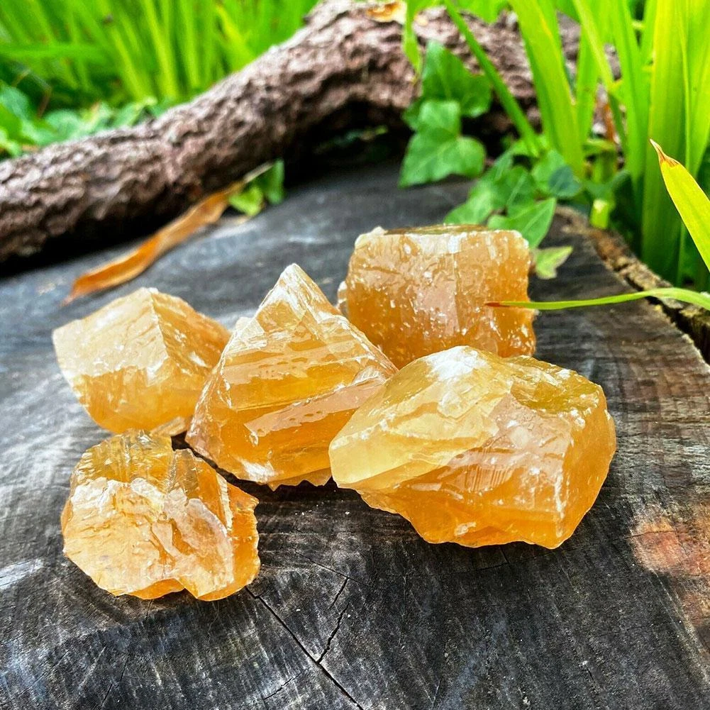 Natural Citrine Rough Stone . 30g. HEALING CRYSTAL calcite SALE