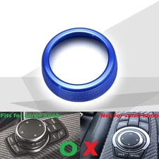 Blue I-Drive Navi Multimedia Turn Knob Cover Ring Fits 14-21 F22 F23 F87 230i M2