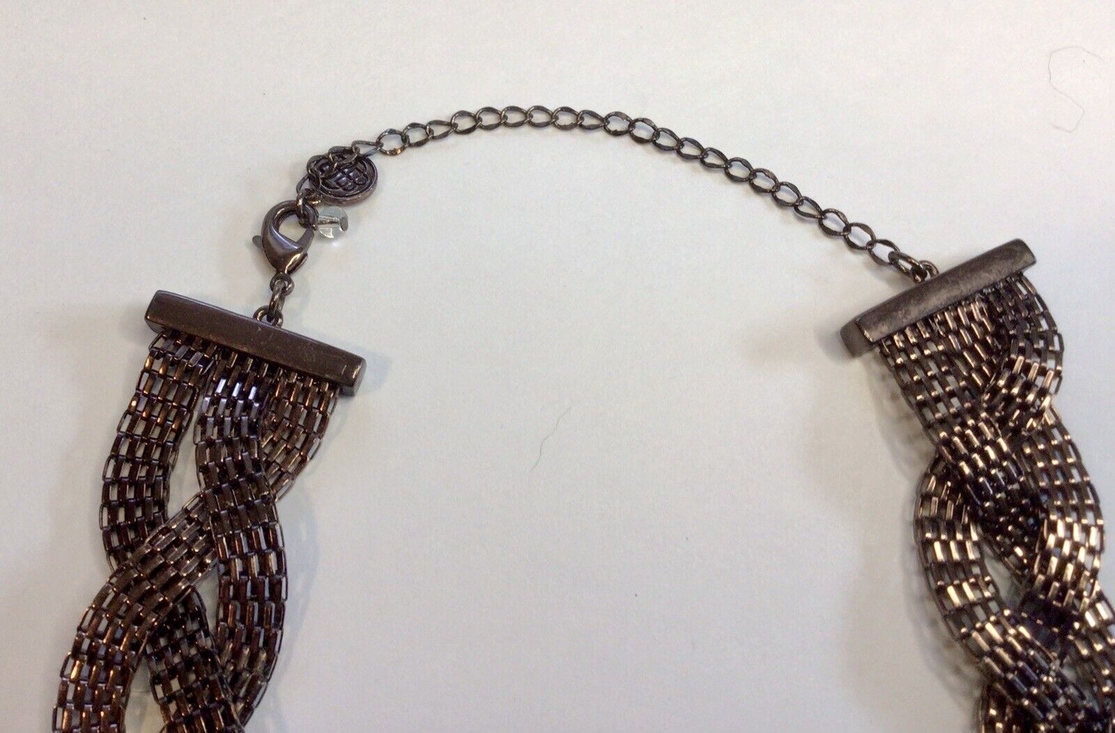 Dana Buchman Copper Tone Braided Mesh Necklace Ch… - image 6