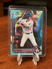 2022 Bowman Draft Nick Biddison BDC-165 1st Chrome Aqua Lava Refractor /199