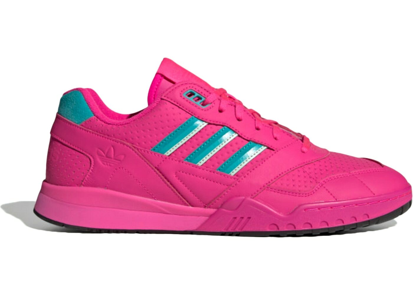 neon pink adidas trainers