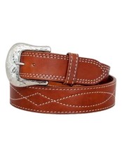 Circle Y Western Belt Mens Leather Work Regular Oil Brown 2001-BT