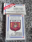 US Marine Corps Patch Series Limited Ed. Military Insignia Card Set WW2 - Desert