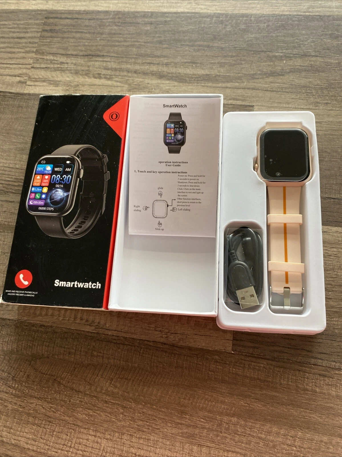 Wearables Smart Watches Fitness Tracker PinkS Music Control Notification Alert/c