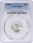 1944 Mercury Silver Dime MS64 PCGS