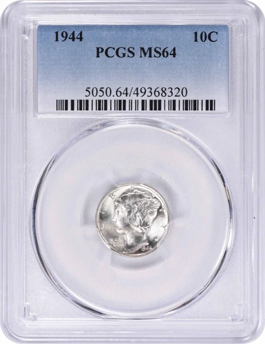 1944 Mercury Silver Dime MS64 PCGS