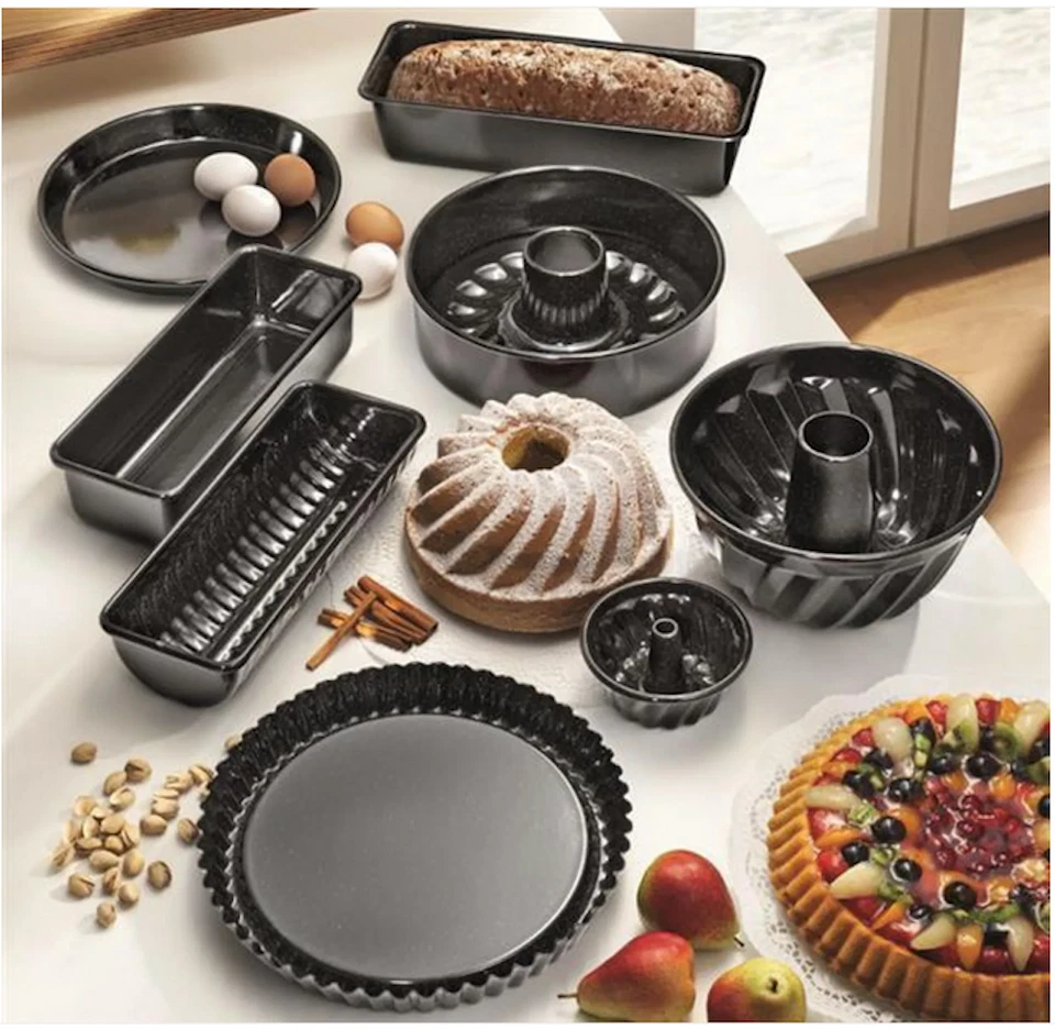 Riess Tortenform 3-tlg. 26cm runde Backform Emaille hochwertige Backform  - Bild 2 von 3