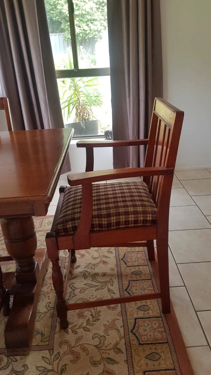 Silky oak dining chairs sale