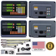 2/3 Axis DRO Display Kit Linear Scale Digital Readout For Bridgeport Mill Lathe
