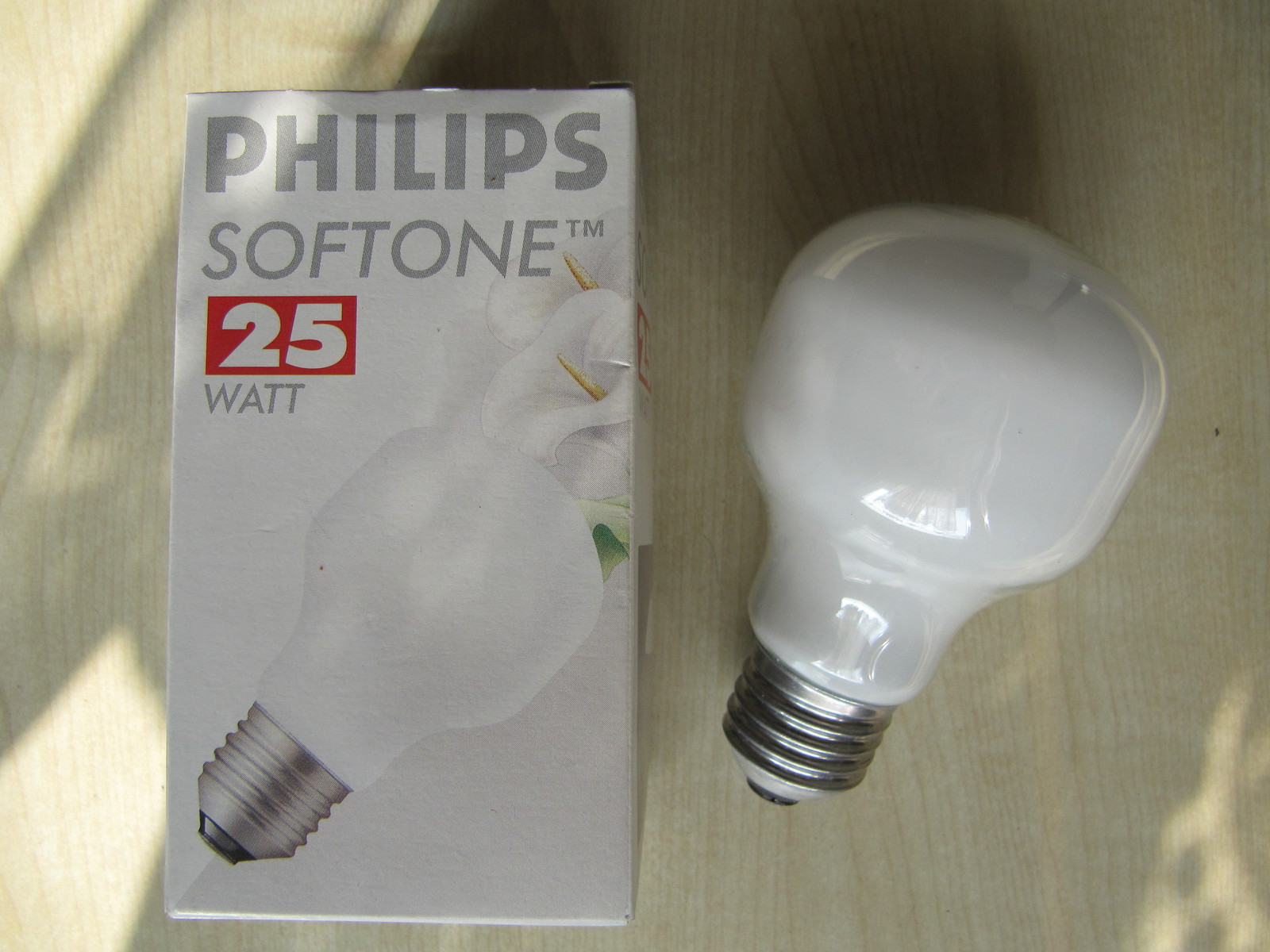 Philips Incandescent Lamp E27 25W T60 Soft White Opal Softone 366283
