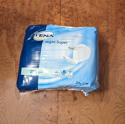 TENA Night Super Bladder Control Incontinence Pads Heavy Absorbency 62718 24 Ct