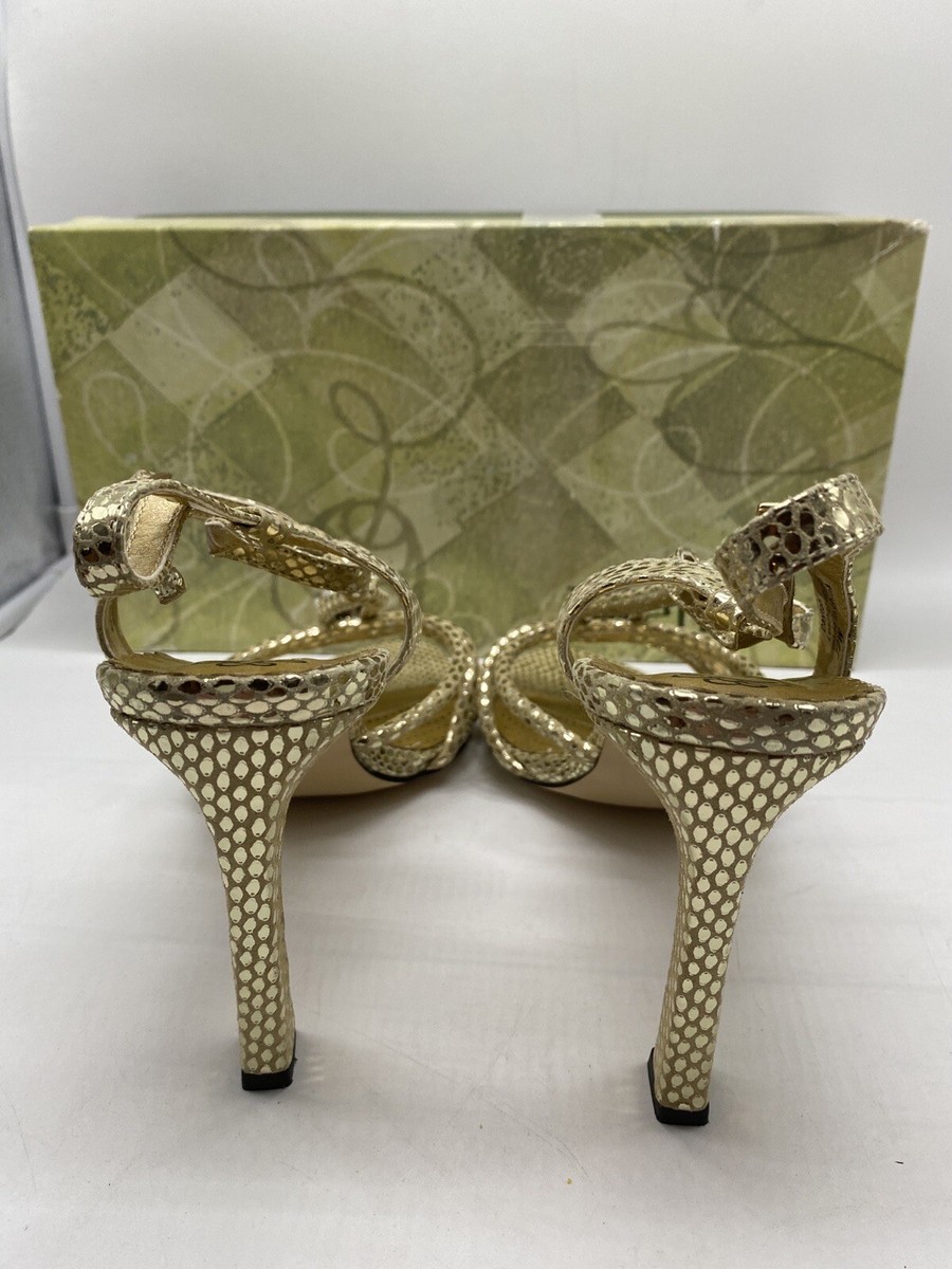 j renee gold dress shoes J Renee Evening Heels for Women – Bronze Gold Beaded Pumps – Parsimony  Shoppes