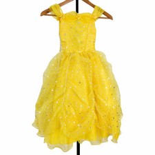 Flower Girl Princess Birthday Party Christmas Dress YELLOW Size 4