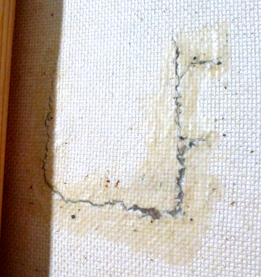 TOKYO NIGHTS 16x20 city lights original small repair oil painting signed Crowell